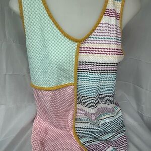 Colorful Patchwork Sleeveless Top